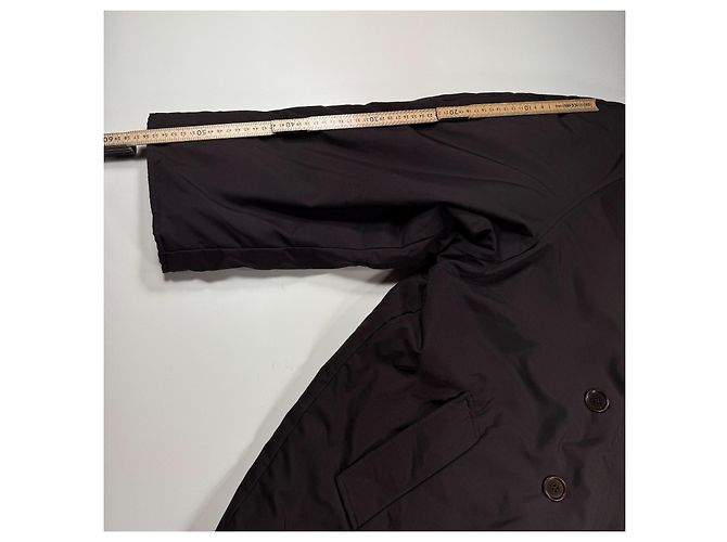 Max Mara Abrigo Cruzado Acolchado Marrón oscuro - vista 9
