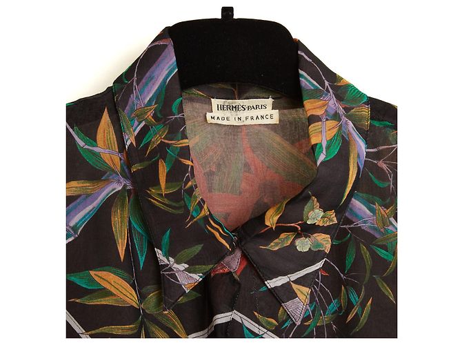 Hermès by Martin Margiela Blusa de Seda Serenite Multicolor - vista 2