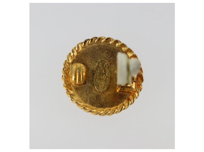 Chanel CC Clip On Metal D'oro - vista 5