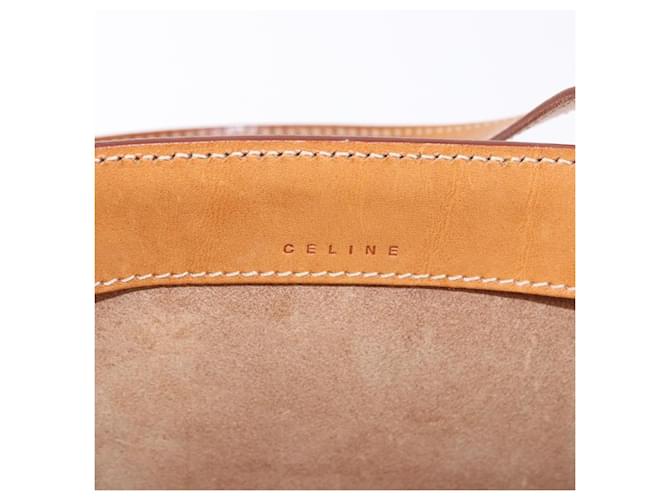 Céline Borsa Celine in pelle Marrone - vista 6