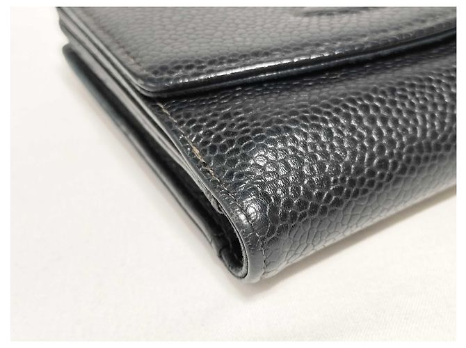 Chanel Timeless CC Bifold Wallet Caviar Black - vista 3