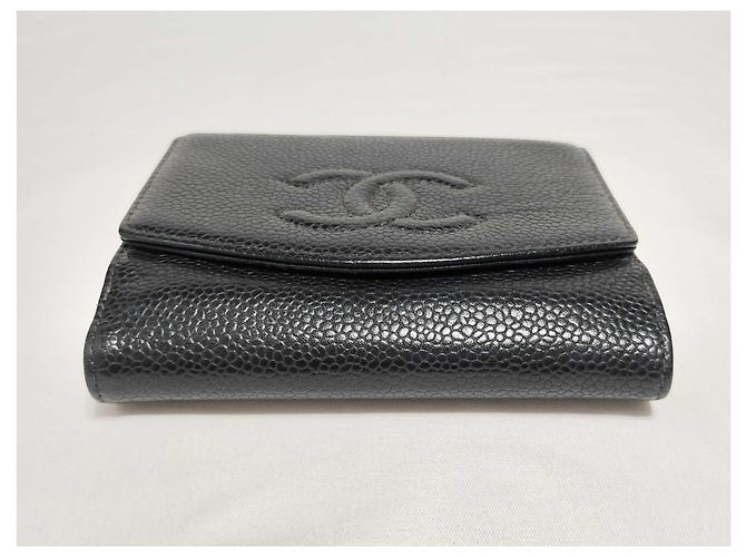 Chanel Timeless CC Bifold Wallet Caviar Black - vista 4
