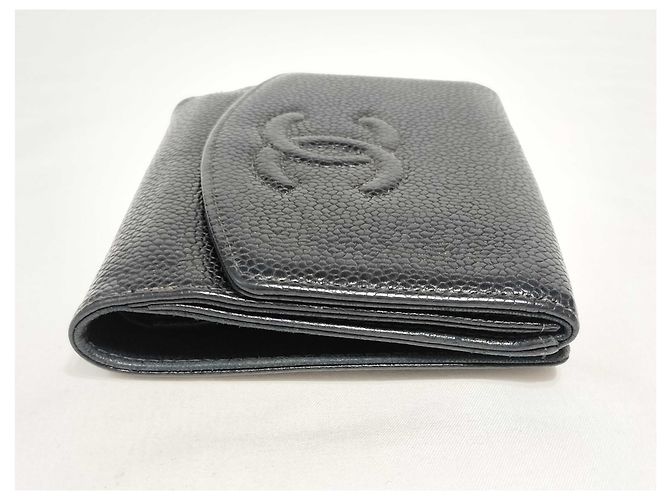 Chanel Timeless CC Bifold Wallet Caviar Black - vista 5