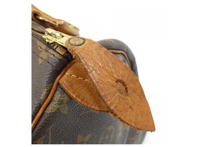 Borsa Boston Louis Vuitton Monogram Speedy Marrone - vista 5