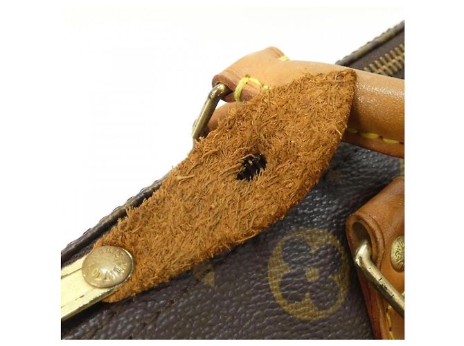 Borsa Boston Louis Vuitton Monogram Speedy Marrone - vista 6