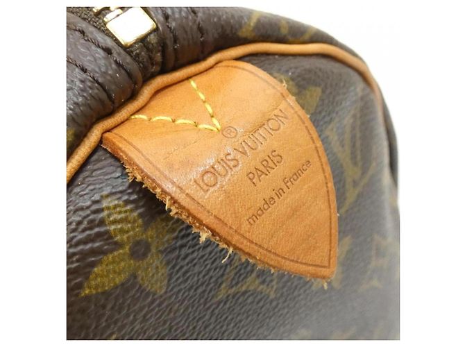 Borsa Boston Louis Vuitton Monogram Speedy Marrone - vista 3
