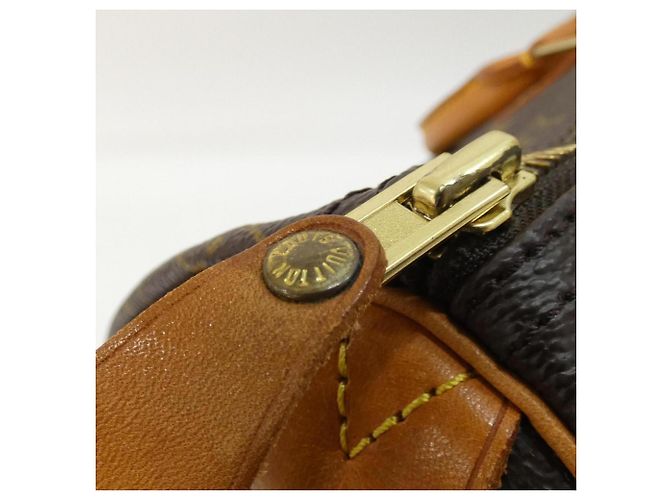 Borsa Boston Louis Vuitton Monogram Speedy Marrone - vista 4