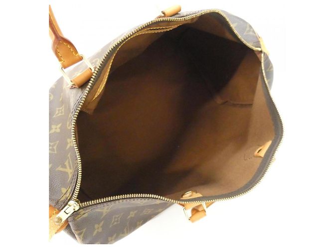 Borsa Boston Louis Vuitton Monogram Speedy Marrone - vista 9