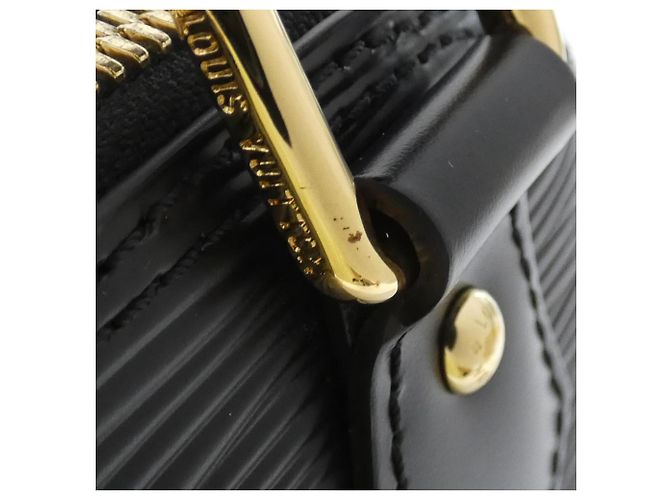 Borsa Louis Vuitton Epi Alma BB Nero - vista 7