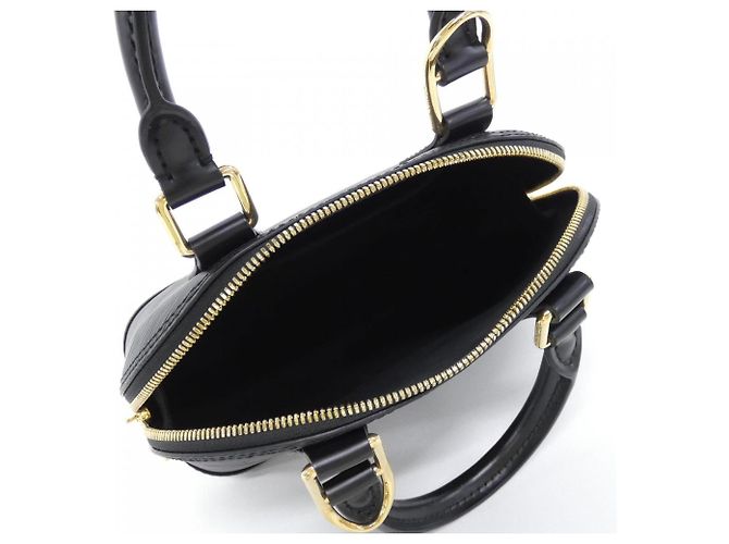 Borsa Louis Vuitton Epi Alma BB Nero - vista 8