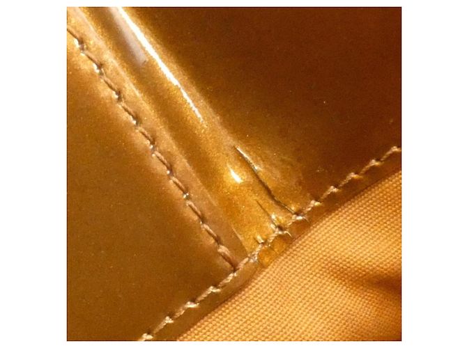 Borsa Louis Vuitton Vernis Lead MM M91143 Bronzo - vista 10