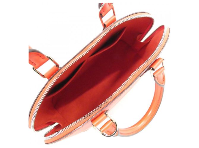Borsa Louis Vuitton Epi Alma PM Rosso - vista 9