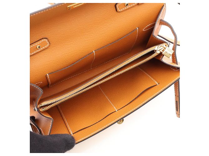 Hermès Borsa a tracolla Hermes Kelly To Go Marrone - vista 3