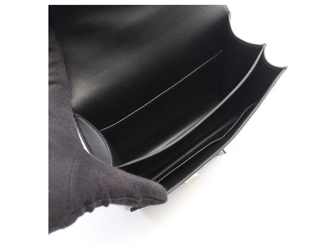 Hermès Borsa a tracolla Hermes Constance 3 Mini in pelle di vitello nera Nero - vista 3