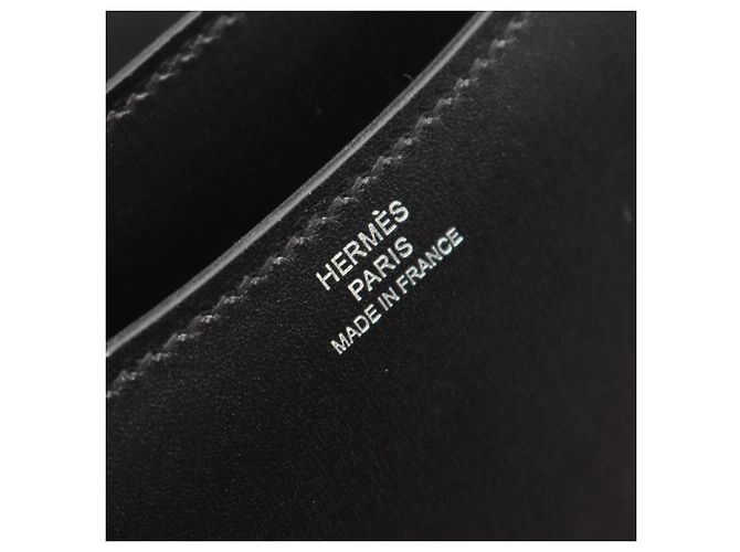 Hermès Borsa a tracolla Hermes Constance 3 Mini in pelle di vitello nera Nero - vista 4