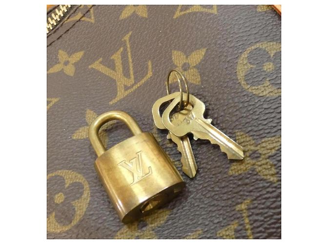 Borsa Boston Louis Vuitton Monogram Keepall Bandoulière 55cm Marrone - vista 3
