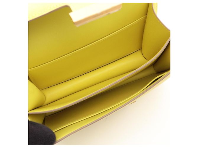 Hermès Hermes Constance 3 Mini Schultertasche Golden Gelb - Ansicht 3