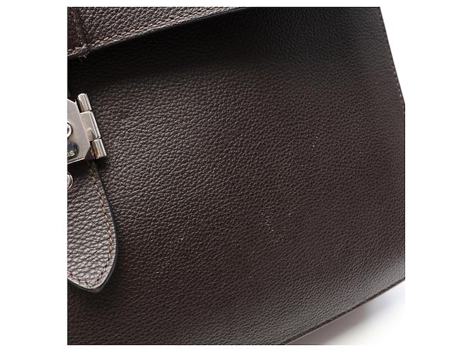 Hermès Hermes Sac à Dépêches 38 Business Bag Marrone - vista 11