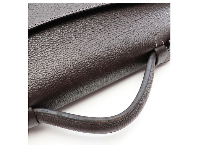Hermès Hermes Sac à Dépêches 38 Business Bag Marrone - vista 12