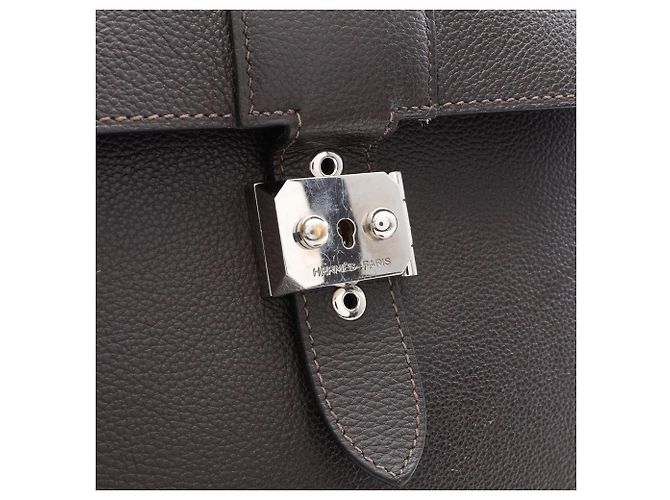 Hermès Hermes Sac à Dépêches 38 Business Bag Marrone - vista 13