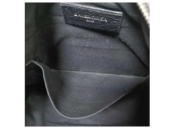 Clutch Balenciaga City in pelle nera Nero - vista 5