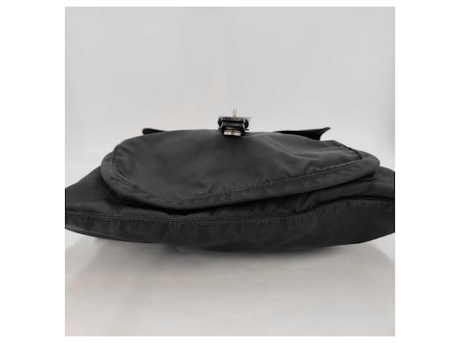 Borsa a Spalla Prada Triangle BT0520 Nero - vista 4