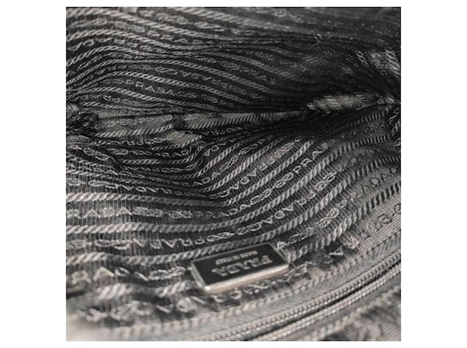 Borsa a Spalla Prada Triangle BT0520 Nero - vista 7