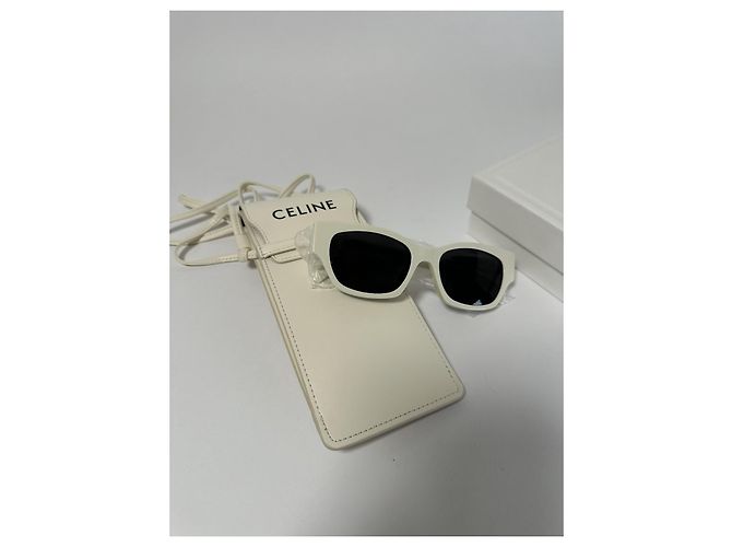 Céline Gafas de sol Celine CL40197U 25A Marfil Talla 54 (Set completo) Nuevo/Original Blanco - vista 10