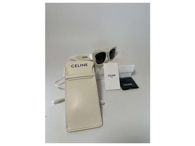 Céline Gafas de sol Celine CL40197U 25A Marfil Talla 54 (Set completo) Nuevo/Original Blanco - vista 2