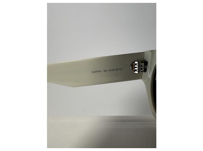 Céline Gafas de sol Celine CL40197U 25A Marfil Talla 54 (Set completo) Nuevo/Original Blanco - vista 7