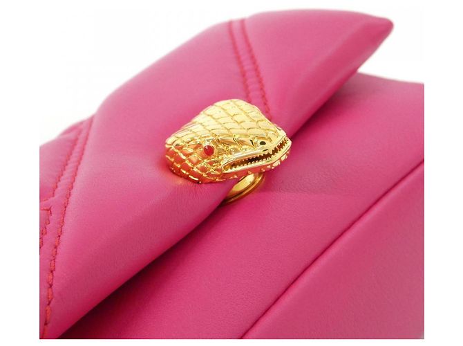 Bulgari Borsa a Spalla Bvlgari SERPENTI CABOCHON Rosa - vista 4