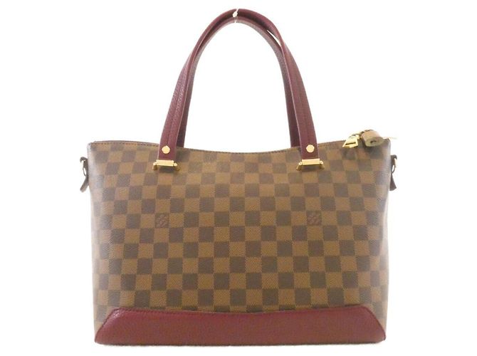 Borsa Louis Vuitton Damier Hyde Park Fuschia Damier ebene - vista 2