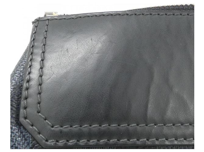 Bolsa de Ombro Louis Vuitton Damier Cobalt Messenger Greenwich Preto Azul - vista 5
