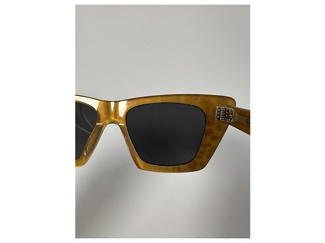 Céline Gafas de Sol Celine CL40187I 99A 3 Dots Cat Eye Animalier (Full set) Nuevo/Original Castaño Estampado de leopardo - vista 10