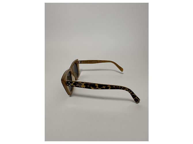 Céline Gafas de Sol Celine CL40187I 99A 3 Dots Cat Eye Animalier (Full set) Nuevo/Original Castaño Estampado de leopardo - vista 5