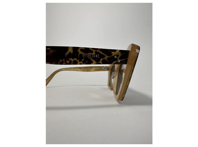 Céline Gafas de Sol Celine CL40187I 99A 3 Dots Cat Eye Animalier (Full set) Nuevo/Original Castaño Estampado de leopardo - vista 8