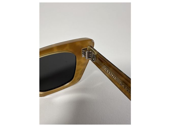 Céline Gafas de Sol Celine CL40187I 99A 3 Dots Cat Eye Animalier (Full set) Nuevo/Original Castaño Estampado de leopardo - vista 9