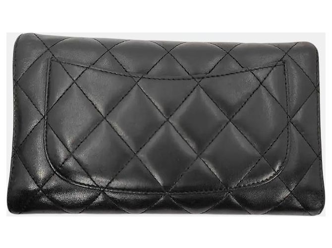 Chanel Timeless Long Wallet Lammleder Schwarz - Ansicht 2