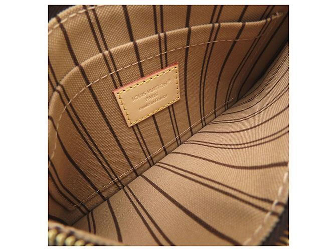 Borsa Tote Louis Vuitton Monogram Neverfull PM Marrone - vista 10