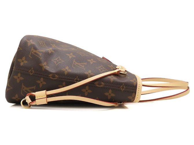 Borsa Tote Louis Vuitton Monogram Neverfull PM Marrone - vista 3