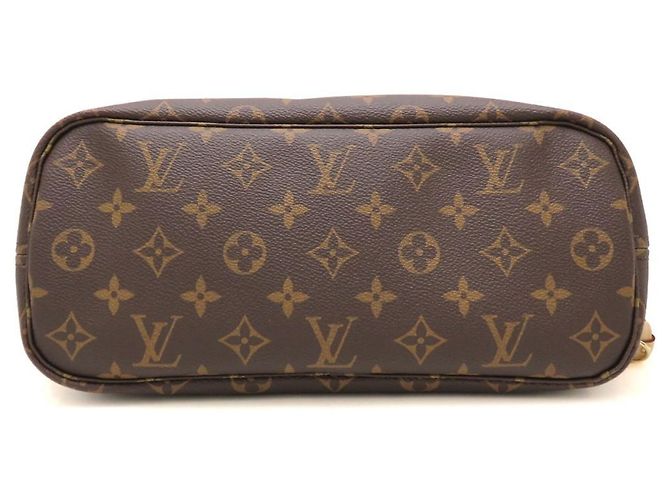 Borsa Tote Louis Vuitton Monogram Neverfull PM Marrone - vista 4