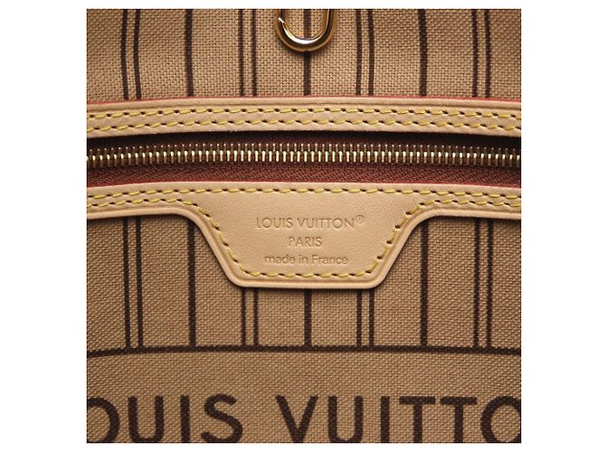 Borsa Tote Louis Vuitton Monogram Neverfull PM Marrone - vista 7