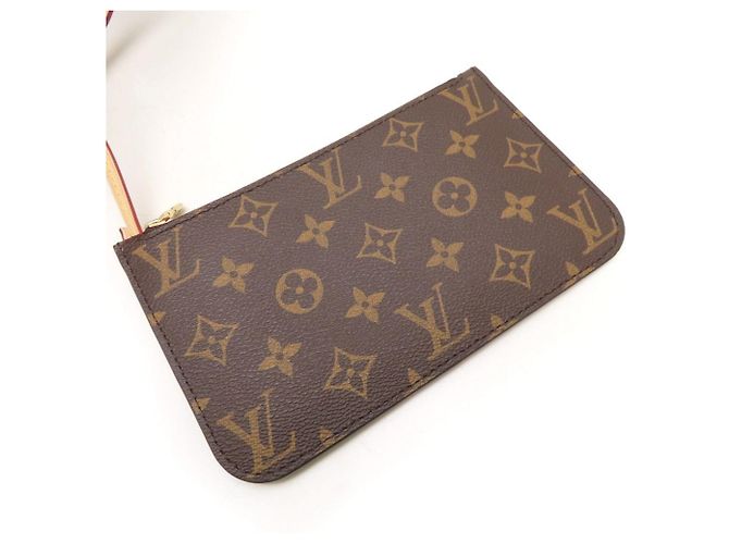Borsa Tote Louis Vuitton Monogram Neverfull PM Marrone - vista 9