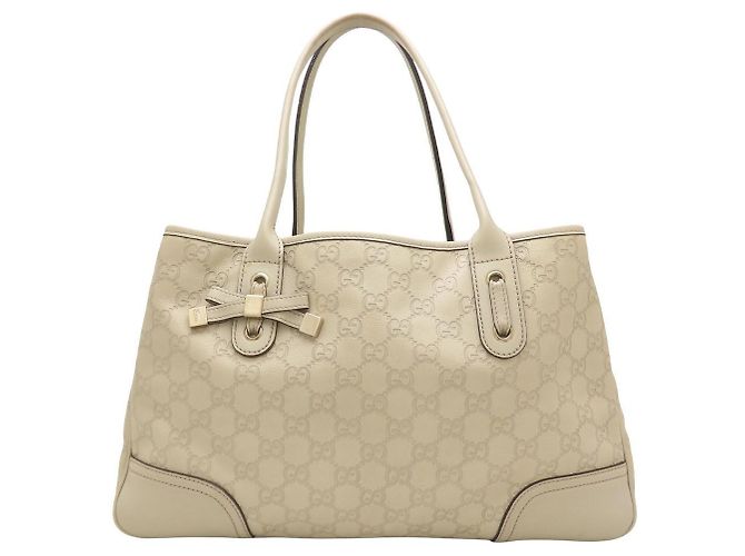 Borsa Tote Princy Gucci in pelle avorio Crudo - vista 2
