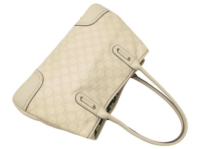 Borsa Tote Princy Gucci in pelle avorio Crudo - vista 5