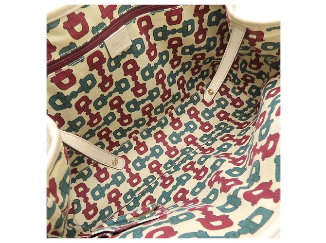 Borsa Tote Princy Gucci in pelle avorio Crudo - vista 6