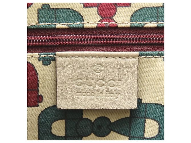 Borsa Tote Princy Gucci in pelle avorio Crudo - vista 8