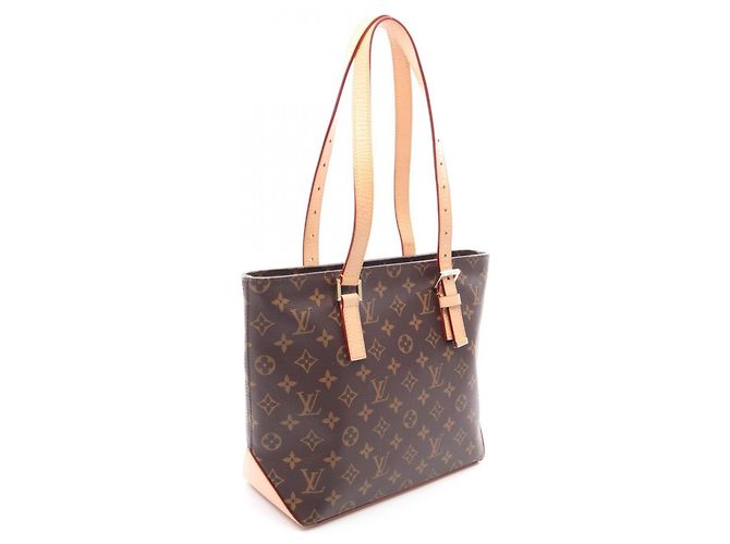 Borsa Tote Louis Vuitton Piano Marrone Monogramma - vista 2