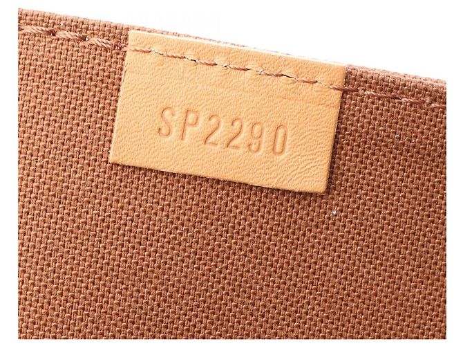 Borsa a mano 2-Way Louis Vuitton Petite Sac Plat Marrone Monogramma - vista 5