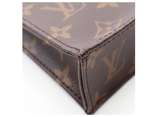 Borsa a mano 2-Way Louis Vuitton Petite Sac Plat Marrone Monogramma - vista 7